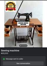 A picture of sewing machine