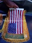 A picture of Table Flag and stands