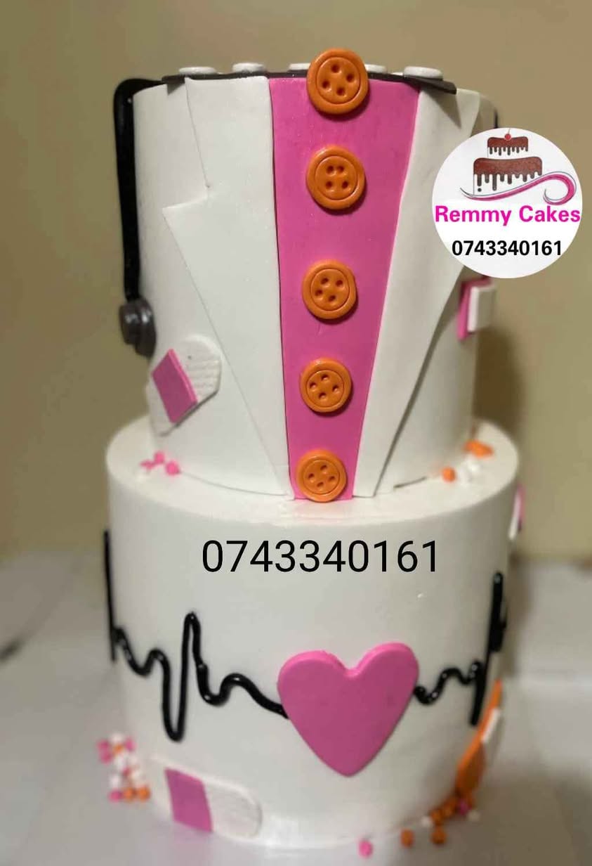A picture of  cakes birthdaycakes cakeforbabygirl two tier double cake twotiercake twocake