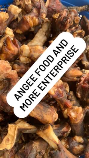 A picture of Oven dry goat meat is dry to export standard and