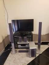 A picture of 40 inches smart TV and Sonny Home Theater