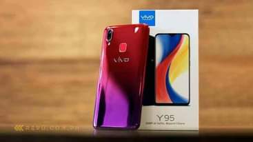 A picture of VIVO Y95 GB128 RAM6 BEI 160000 TSH WARRANTY MIEZI SITA