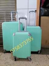 A picture of plastic suitcases