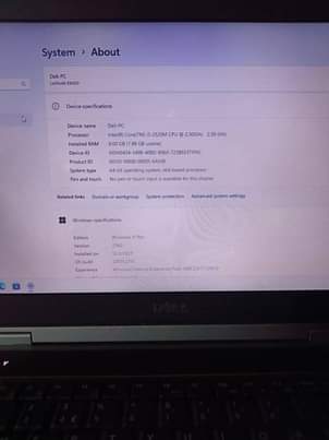 A picture of Dell laptop i5
