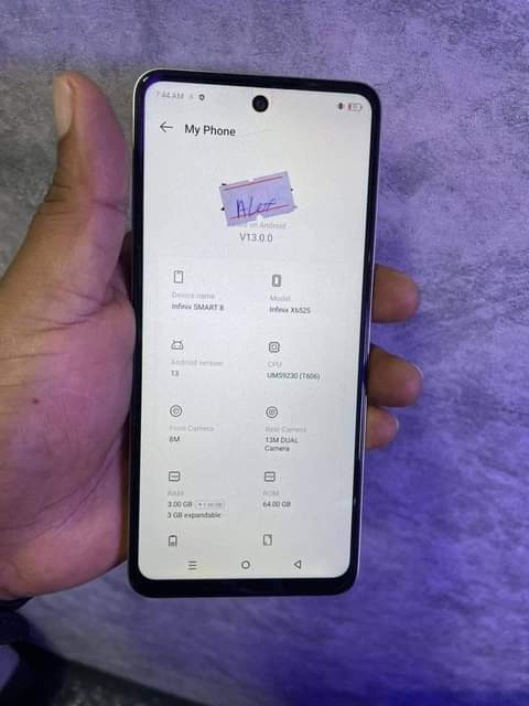 A picture of Infinix smart 8
