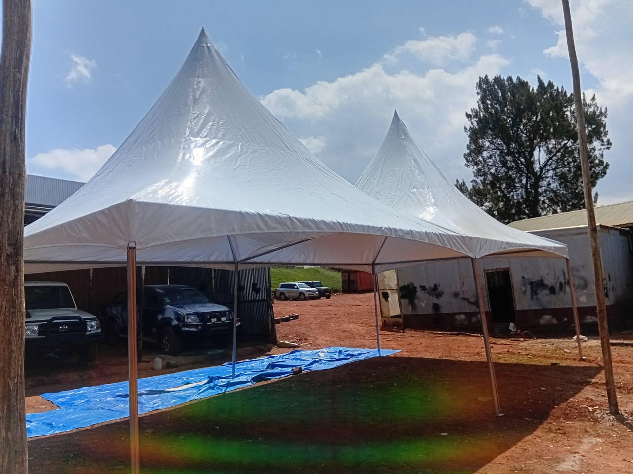 A picture of Tent making