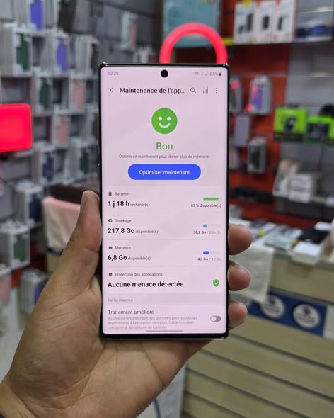 A picture of Samsung galaxy note 10plus