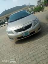 A picture of Toyota Corolla 2010 model very sharp interior and exterior sound