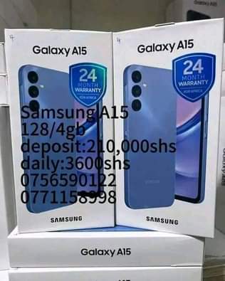 A picture of Samsung phones