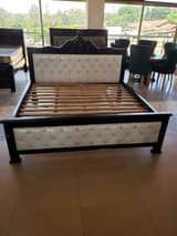 A picture of Wood fabric beds