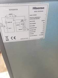 A picture of Hisense fridge 195ltrs