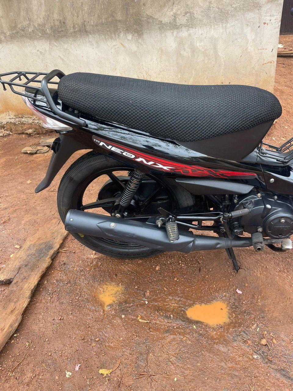 A picture of TVS ladies bike black available call or whatApp number 08163512055