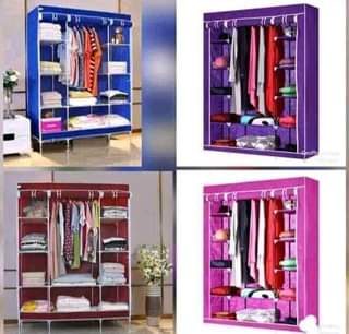 A picture of 3 column closets