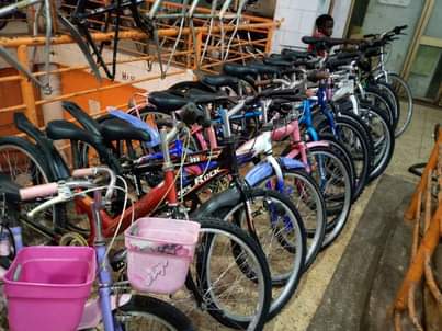 A picture of Bicycles and spare parts