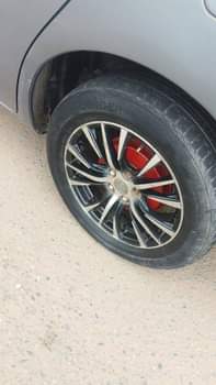 A picture of Toyota matrix is available with good condition untouched engine and