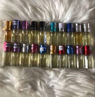 A picture of Oil perfumes in all sizes available