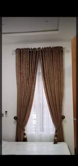 A picture of Curtain bedsheets accessories and windows blinds are available