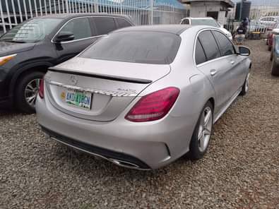 A picture of Benz C300 2015 Color Silver Properly Used Full options All