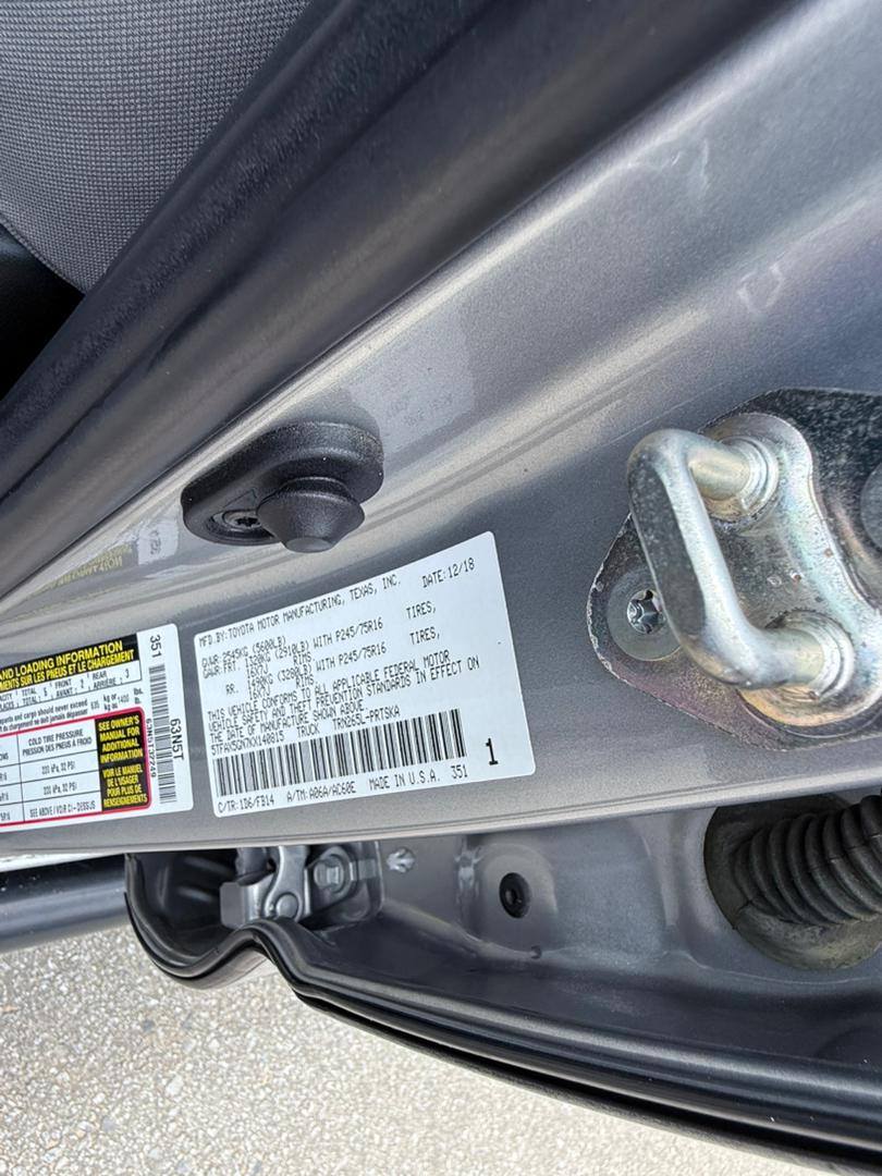 A picture of Foreign used 2019 TOYOTA TACOMA