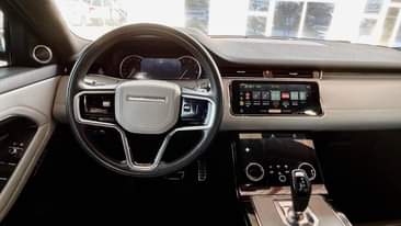 A picture of Mint foreign used 2022 Rangerover Evogue Silver on two tone