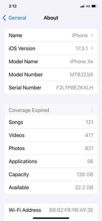 A picture of iPhone XR