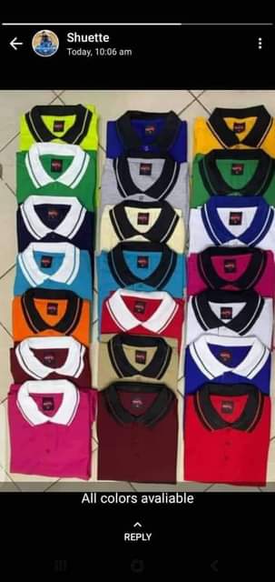 A picture of T shirts