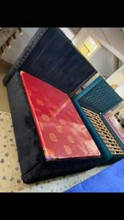 A picture of fabric beds Available