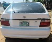 A picture of 2001 TOYOTA COROLLA FOR SALE LOCATION SOKOTO STATE PRICE 350K