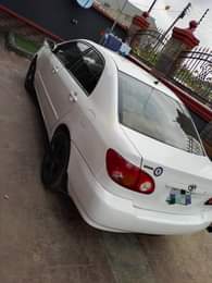 A picture of Belgium grade Corolla 2004 model a year used flash on