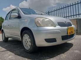 A picture of TOYOTA VITZ OLD MODEL REG NUMBER DNA YEAR 2002 MODEL