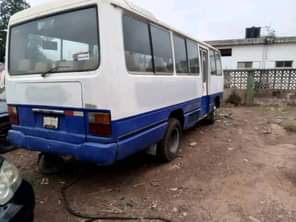 A picture of Toyota coaster bus manual transmission is available with good condition