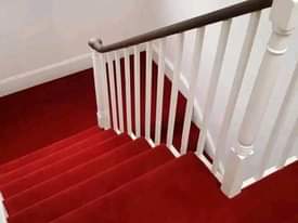 A picture of Wall to wall woollen carpets