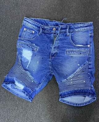 A picture of Jean shorts available Call whatsapp 0757010109 Ugx 50000 Inbox for