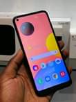 A picture of Samsung galaxy A11 32gb 2gbram with slight crack at just