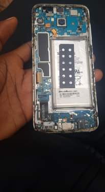 A picture of Two Samsung Galaxy s 8 Mother boards on sale