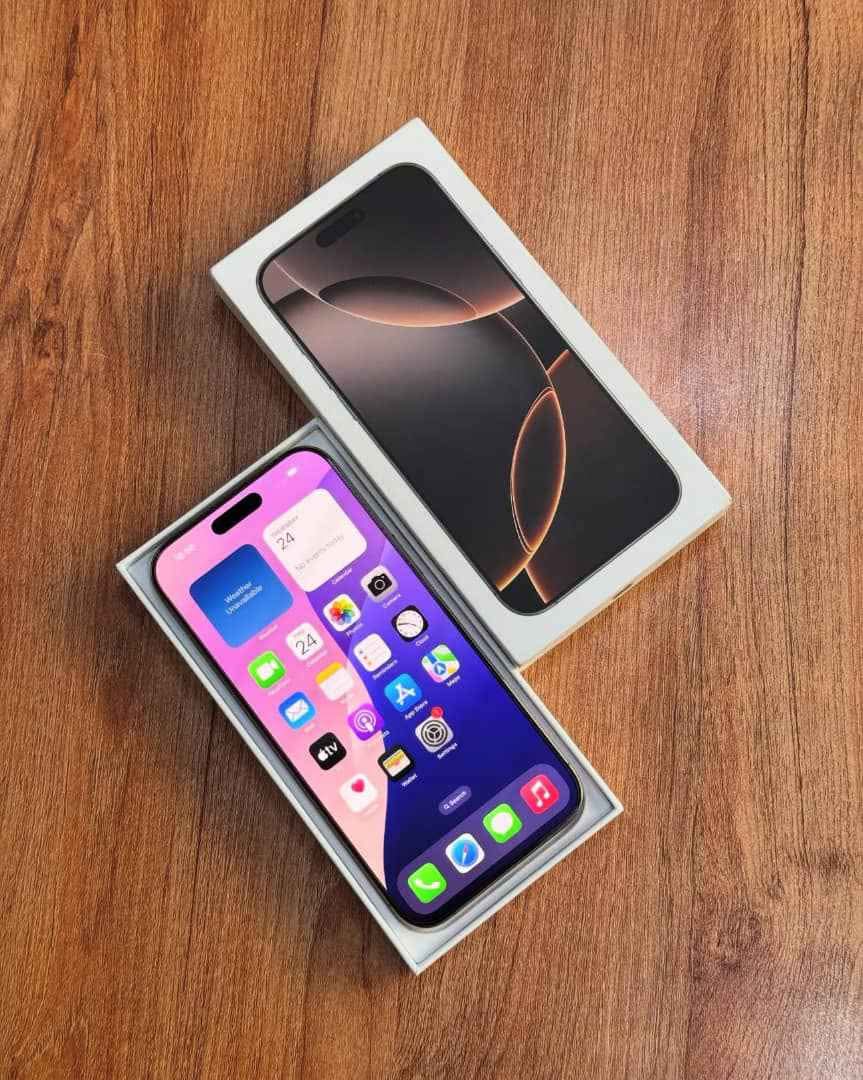 A picture of iPhone 16 pro deposit 300k committment we deliver to u