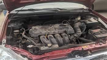 A picture of 2006 corolla Registered for 3 7 Painted on first body