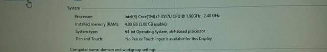 A picture of Lenovo core i7 laptop