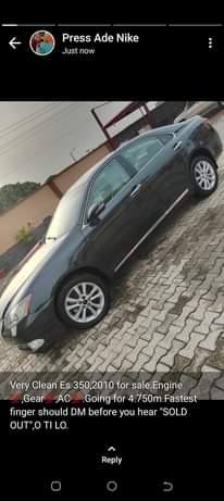 A picture of Lexus Es350 2010