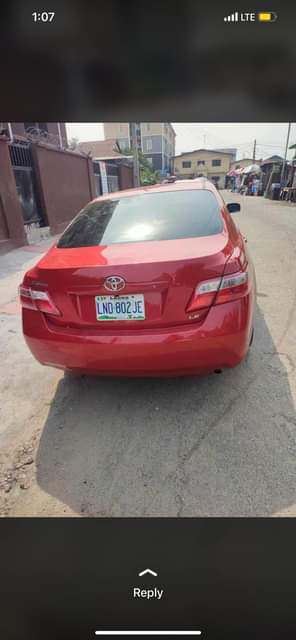 A picture of Toyota Camry 2007 08 Six months registered 5m Lagos 07068459384