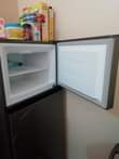 A picture of Hisense double door fridge slightly used