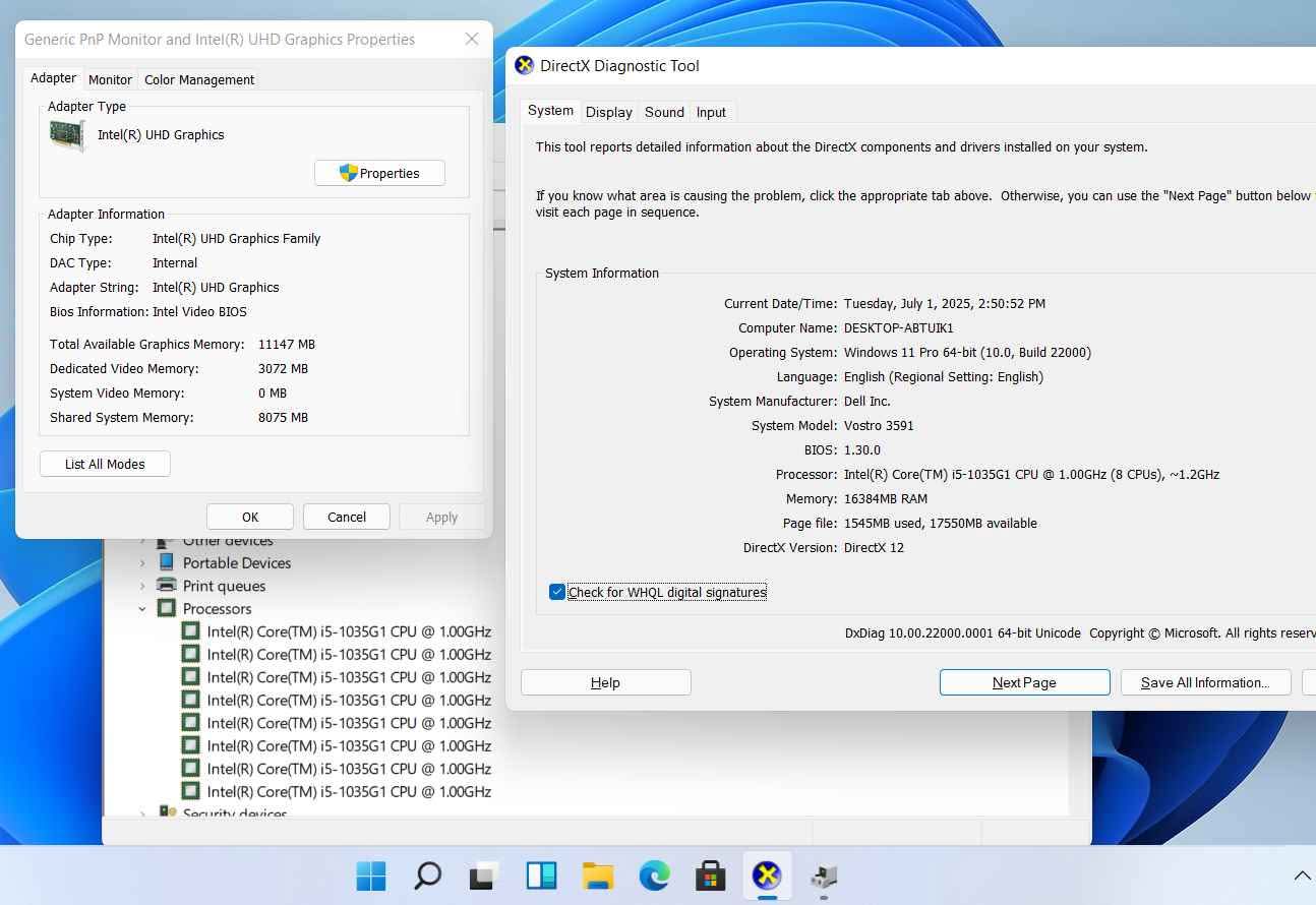 A picture of DELL VOSTRO 15 SLIM NOTEBOOK GEN10...600K