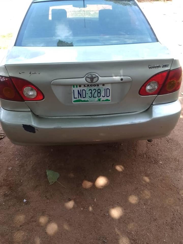 A picture of Toyota Corrola 2004 model for sale