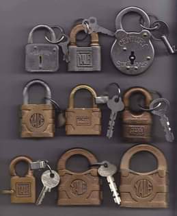 A picture of All sorts of Padlocks