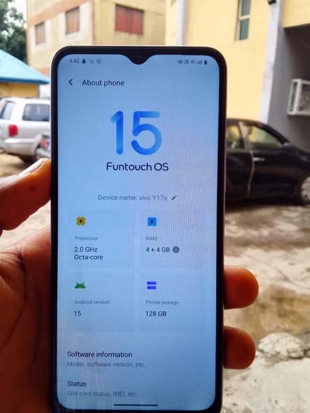 A picture of Vivo Y17s