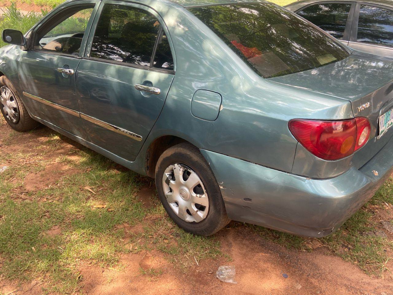 A picture of  DISTRESS SALE MAKE TOYOTA MODEL COROLLA YEAR 2004 CONDITION