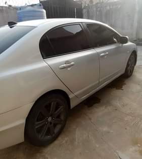 A picture of JUST IN Clean Nigerian Used Silver Honda Civic 2007 Fabric