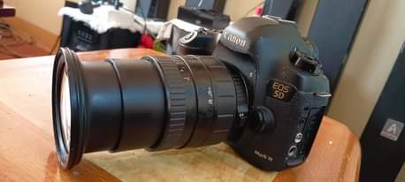 A picture of Canon 5D Mark 111 selling With a 28 200mm Lense