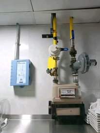 A picture of Gas pipe installation