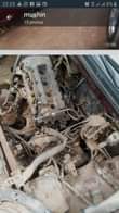 A picture of 2004 model corola painted on first body engine and gear